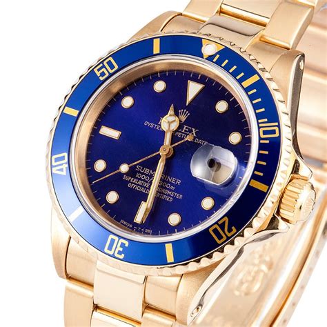 rolex gold submariner used